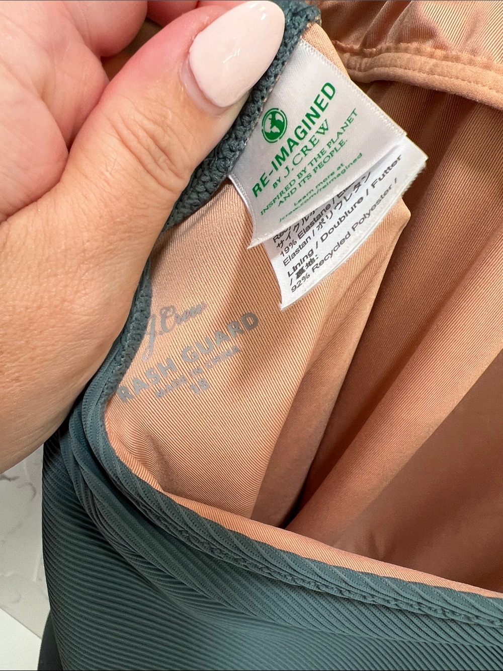 J CREW RASHGUARD SWIMSUIT SPF - Picture 8 of 9